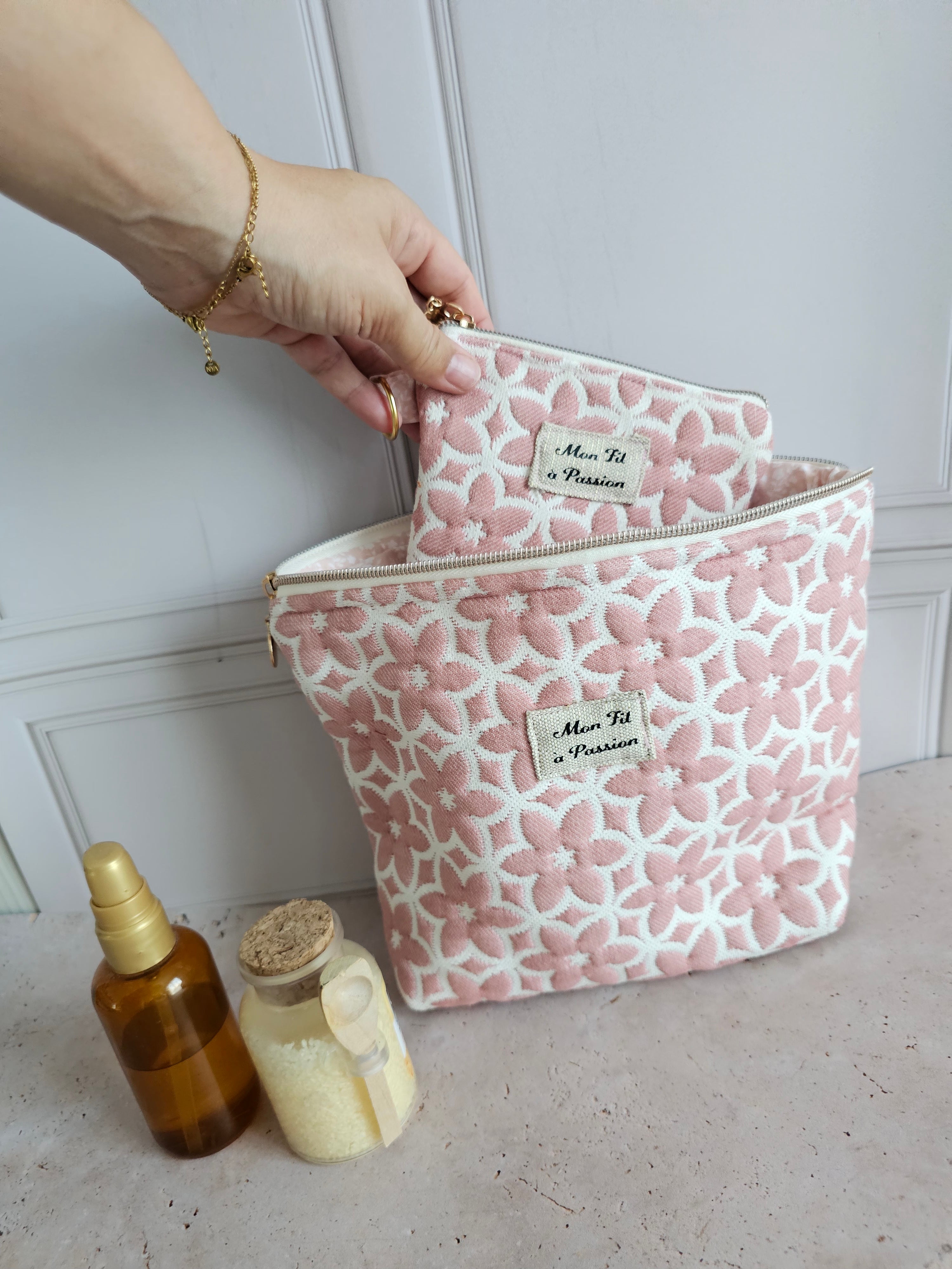Duo Pochette astucieuse & petite pochette Hippie – Pièce unique
