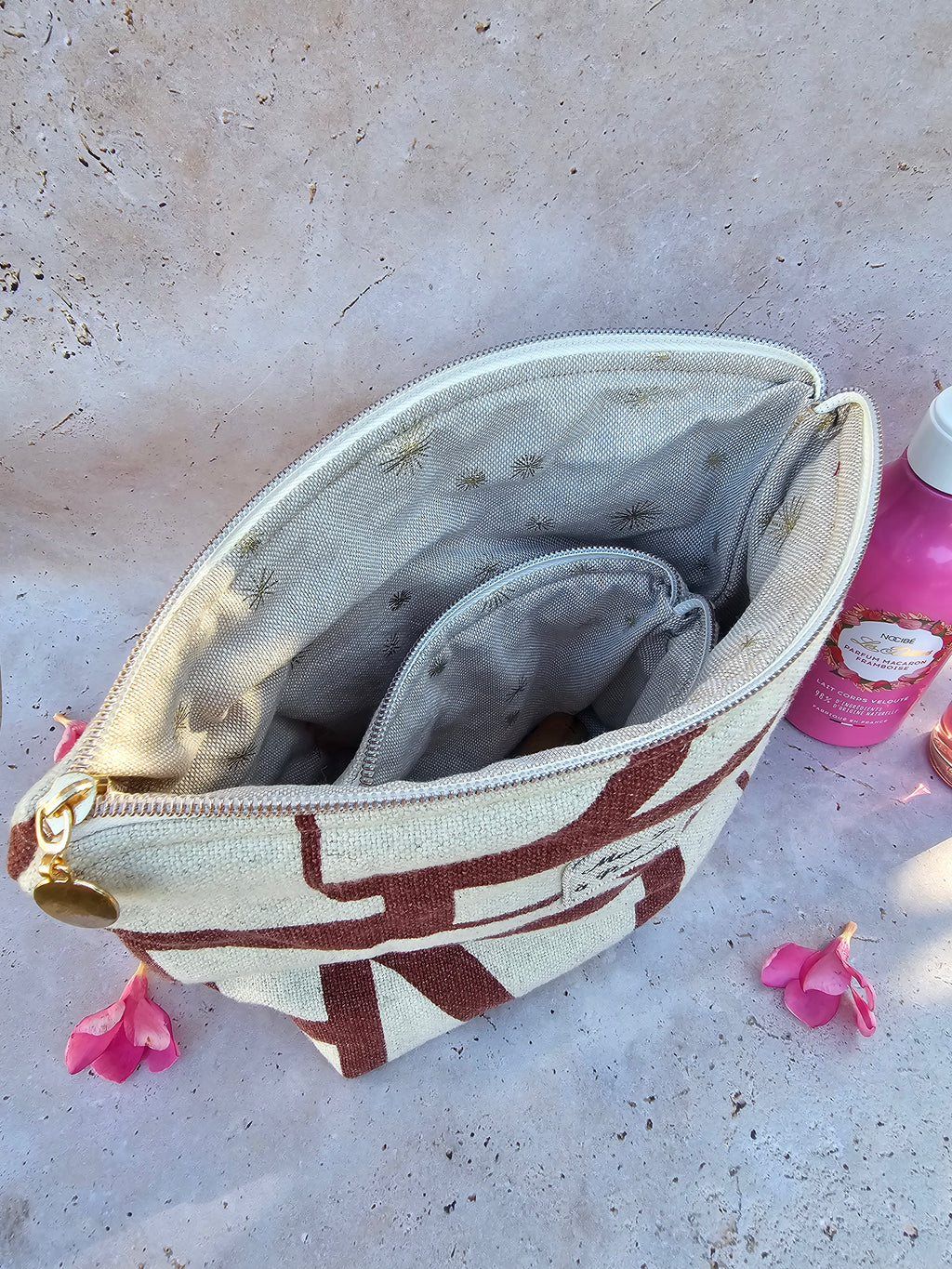 Duo Pochette astucieuse & petite pochette Fidji – Pièce unique